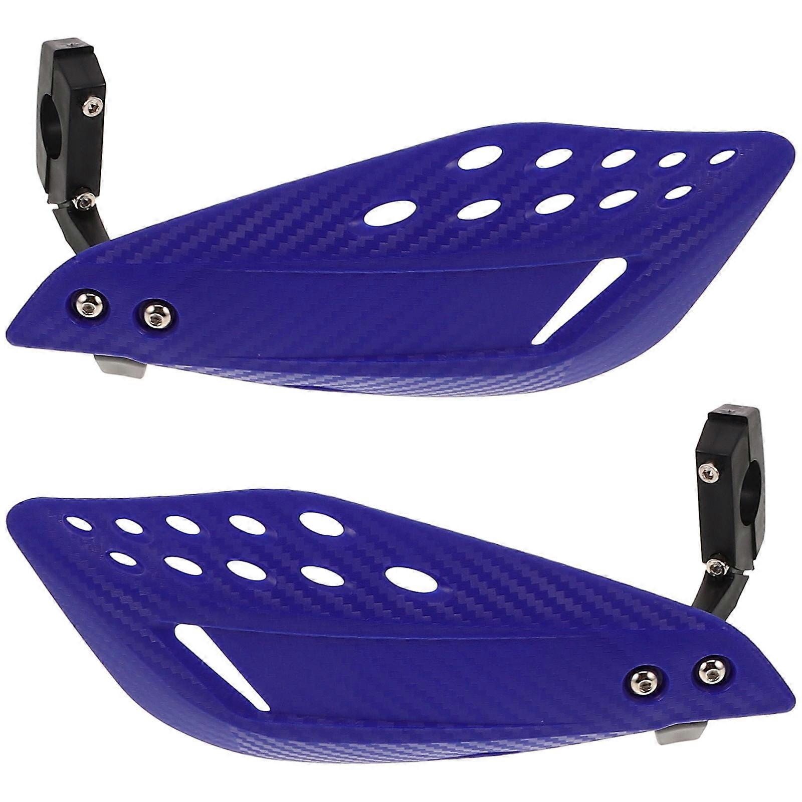 1Pair Motorcycle Handlebar Guards for Wind Protection Handguards Blue