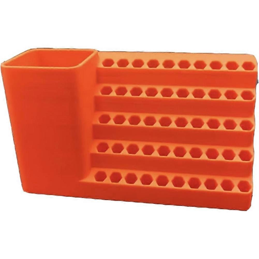 50-Hole Screwdriver Bit Holder with Power Drill Mount