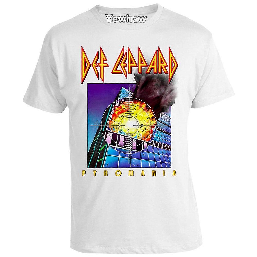 Def Leppard Pyromania White T-shirt