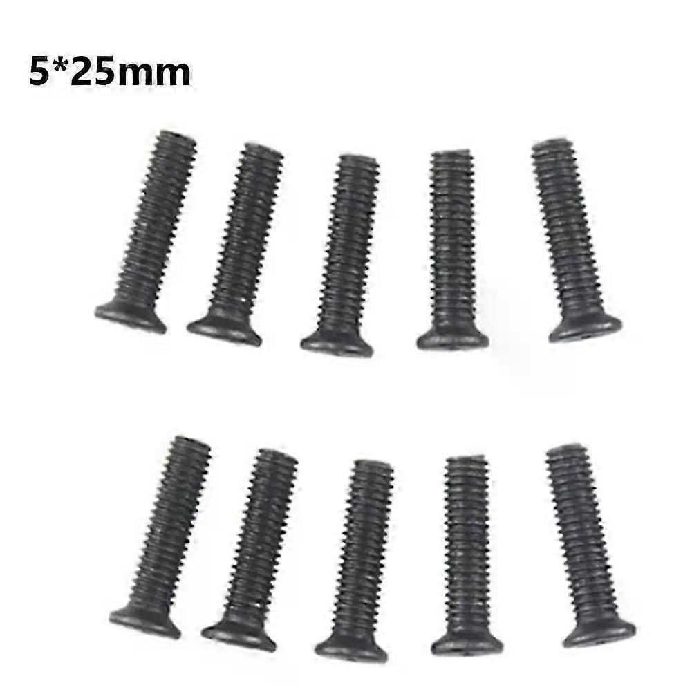 10pcs Fixing Screw M5/m6 25mm Left Hand Thread For Unf Drill Chuck Shank Adapter Hand Drill Anti-thread Screw Drill Chuck Screw