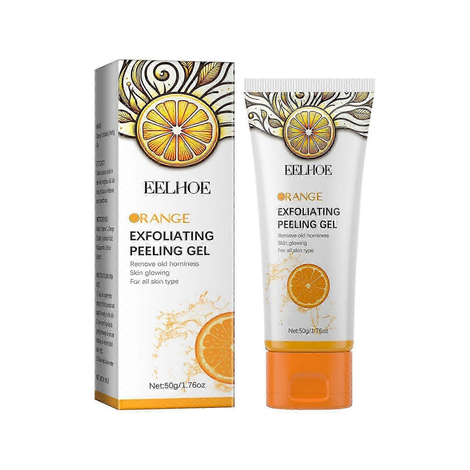 exfoliating gel contains vitamin C, orange extract