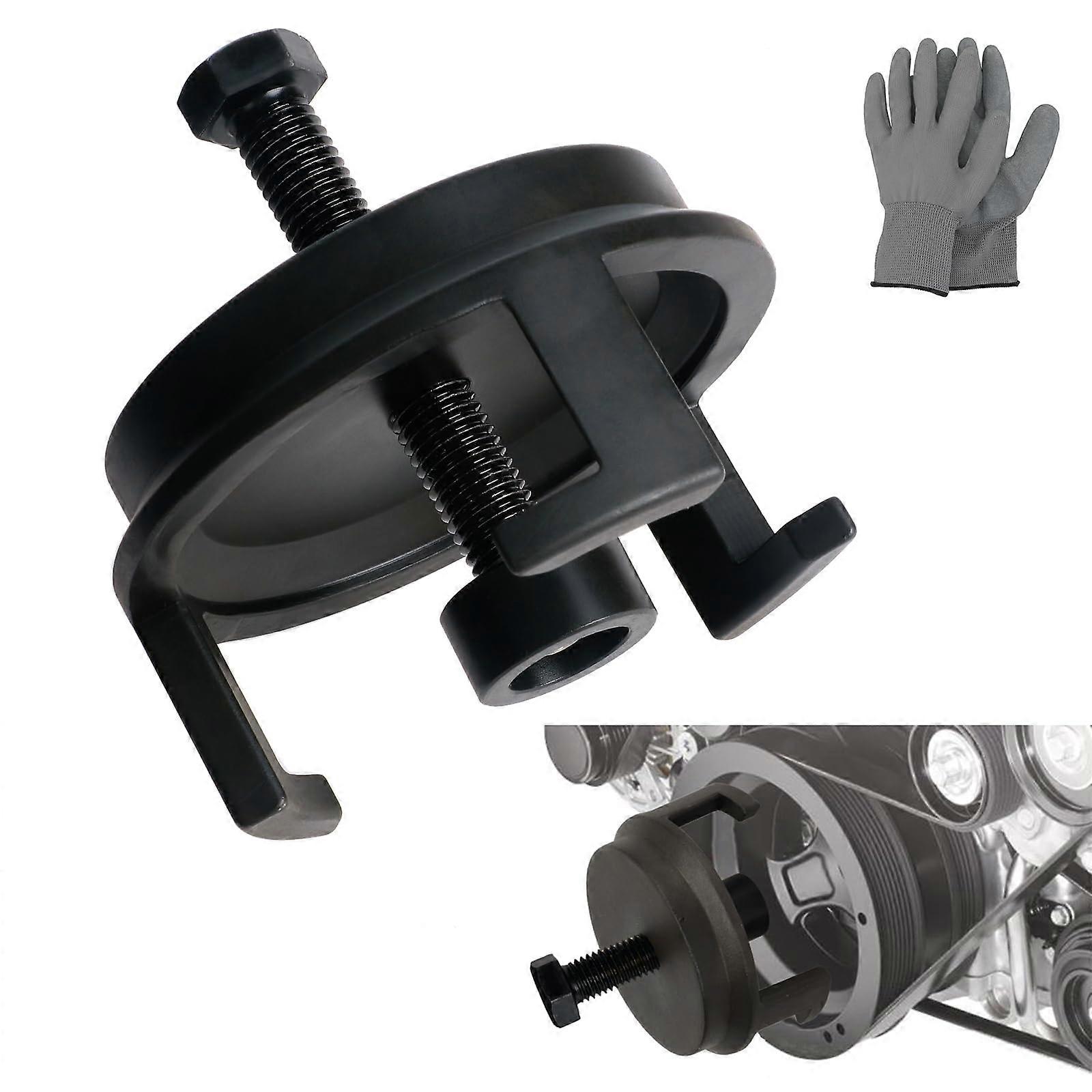 Harmonic Balancer Puller Tool for GM LS Crank Pulley and Chrysler Dodge Jeep Fast Removal