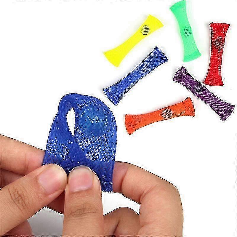 24 stk. blandede farger vevde rørkuler antistressleker for barn