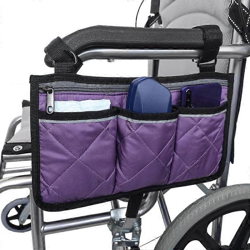 Wheel chair Side Bag Armrest Accessories Wheelchair Pouch Storage Bag