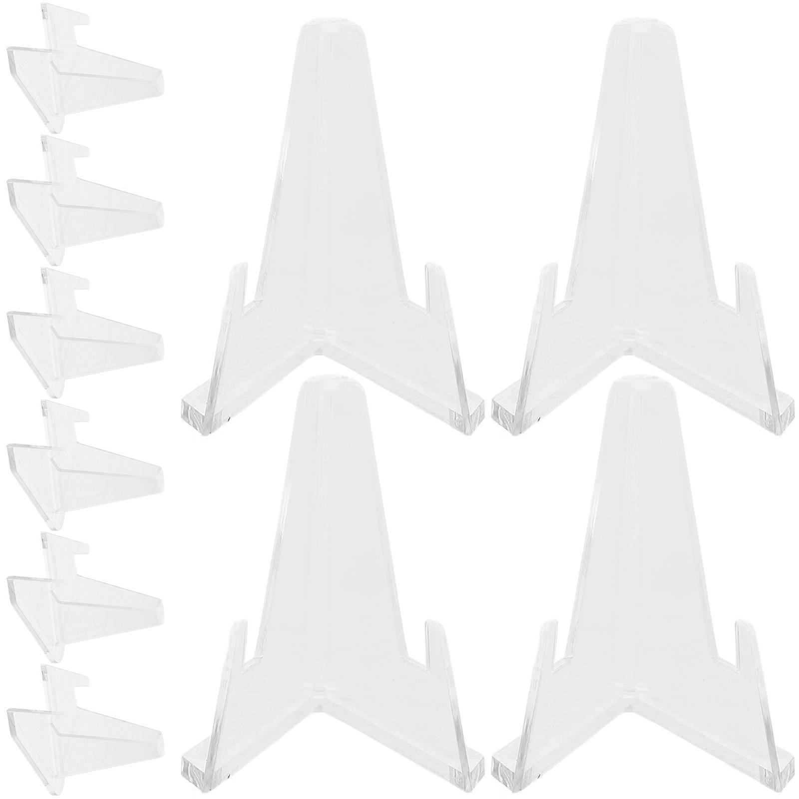 Photo Holder Acrylic Easel Stand for Storage Use 30Pcs Transparent Display