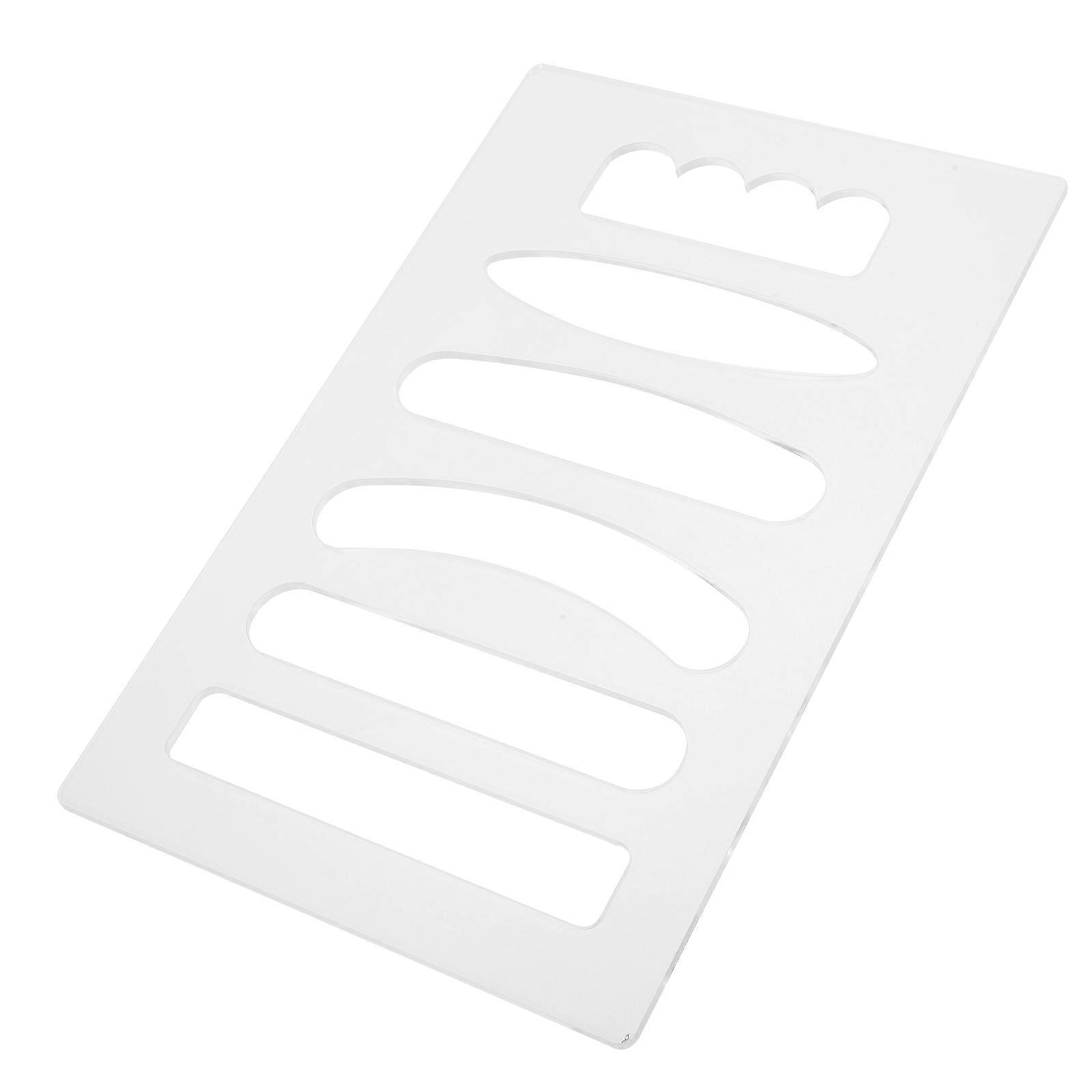 Acrylic Cutting Board Handle Template for Handles Clear