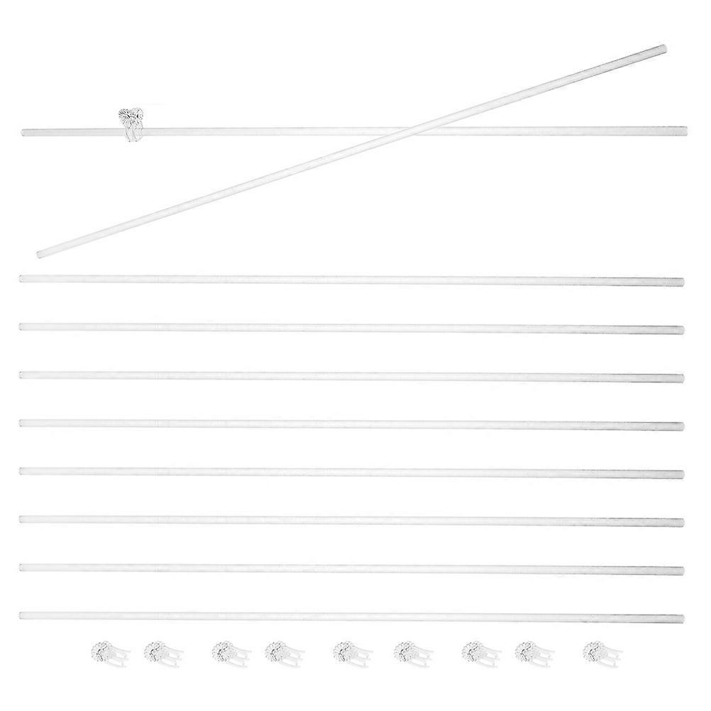 Clear Acrylic Plant Support Stakes for Garden Plants 20Set