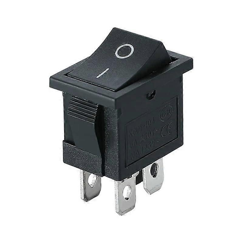 KCD1 Rocker Switch OnOff 2Position 4Pin Terminal Power Control Switch LED Illumination Black 220V