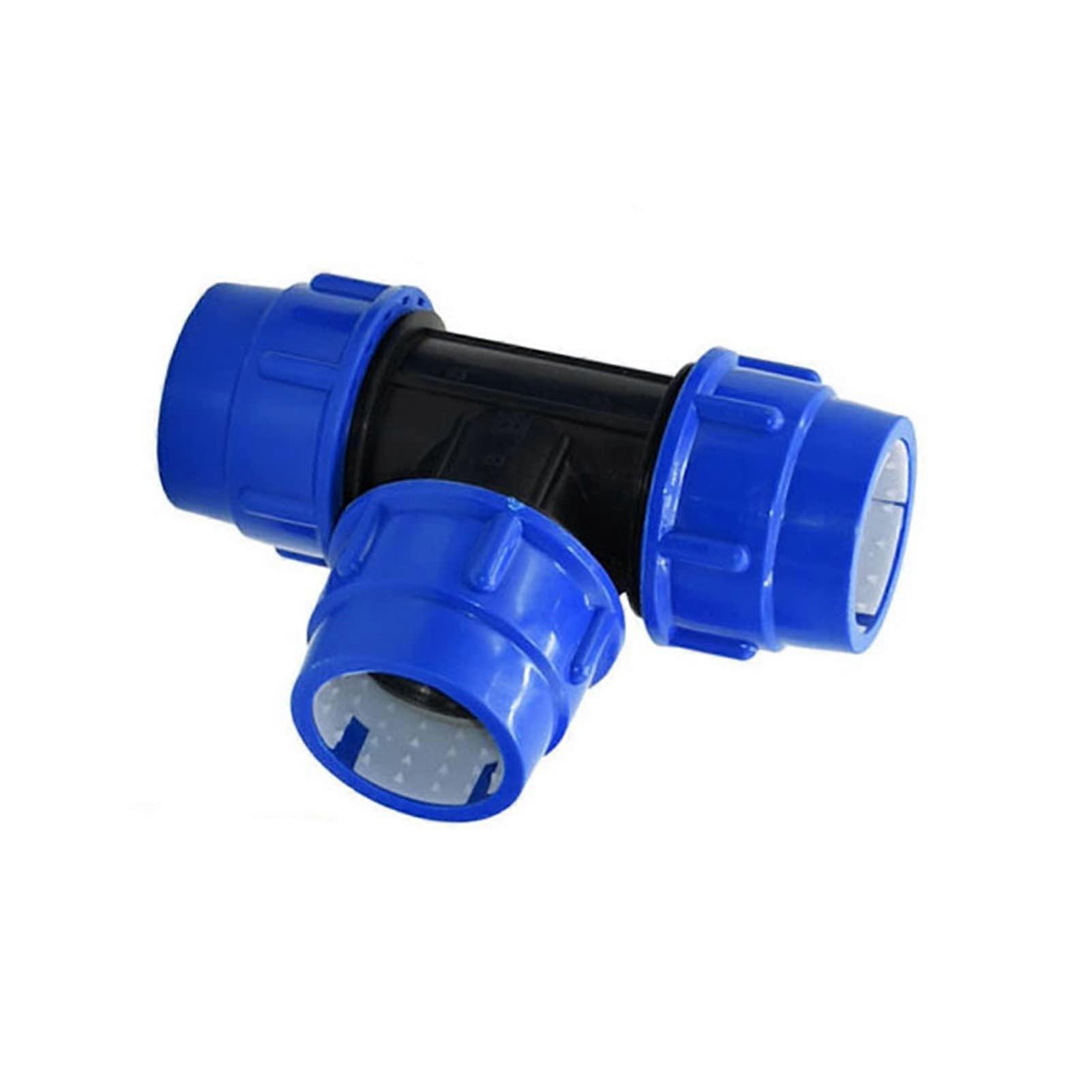 PVC ThreeWay Ball Valve 50mm Durable Plastic Tee Connector for Water Systems LeakProof Control