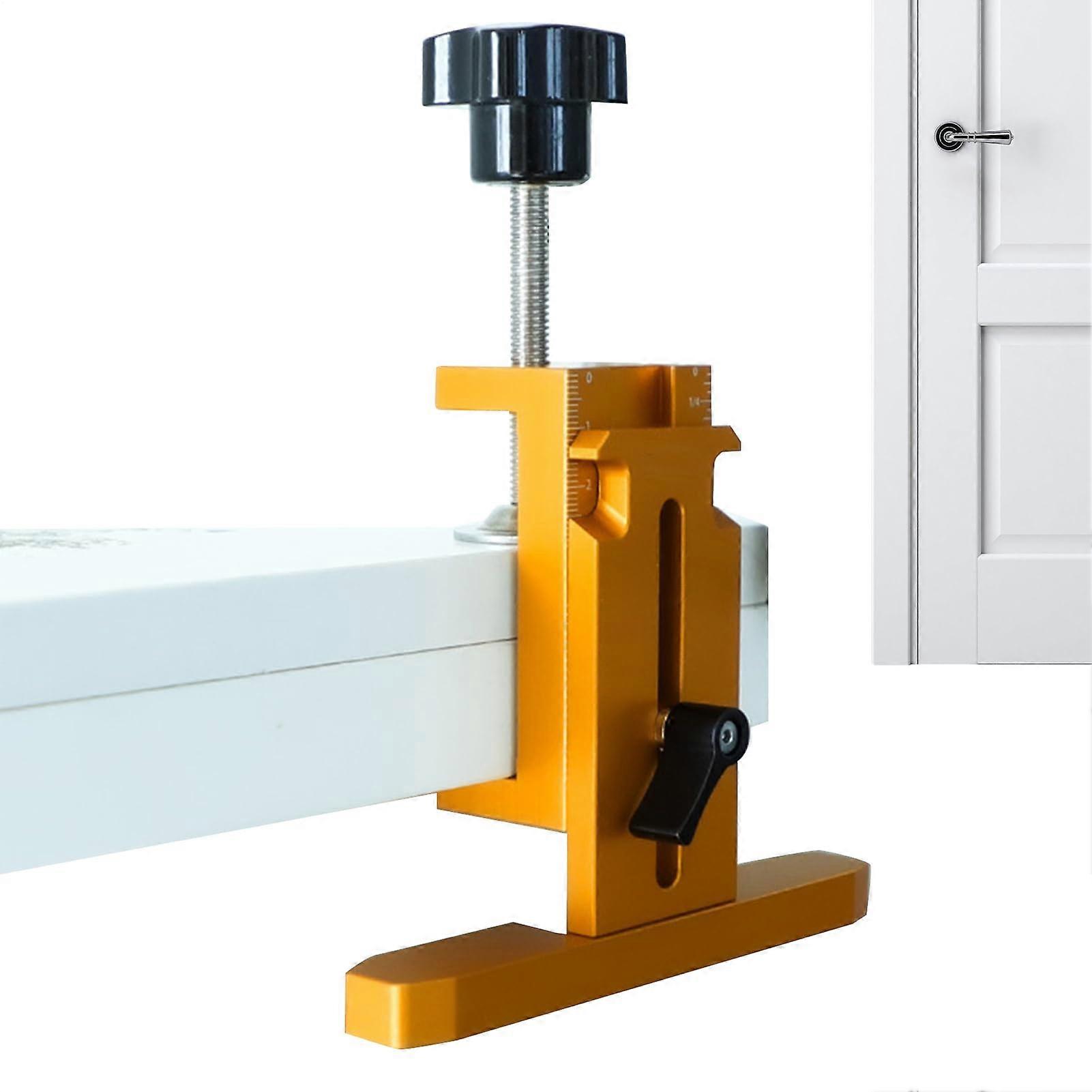 Adjustable Cabinet Door Hinge Jig with Precise Alignment and Rustproof Aluminum Frame for Woodworking