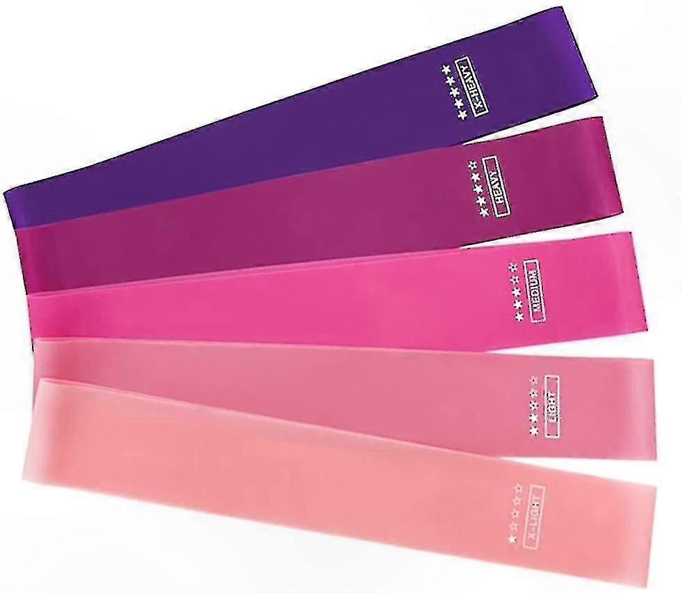 5-Piece Resistance Loop Set for Home Gym Workouts