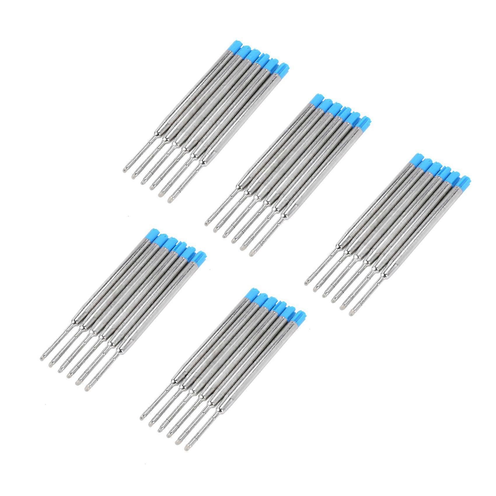 30 Ballpoint Pen Refills 10 cm Blue Large Refill Refills