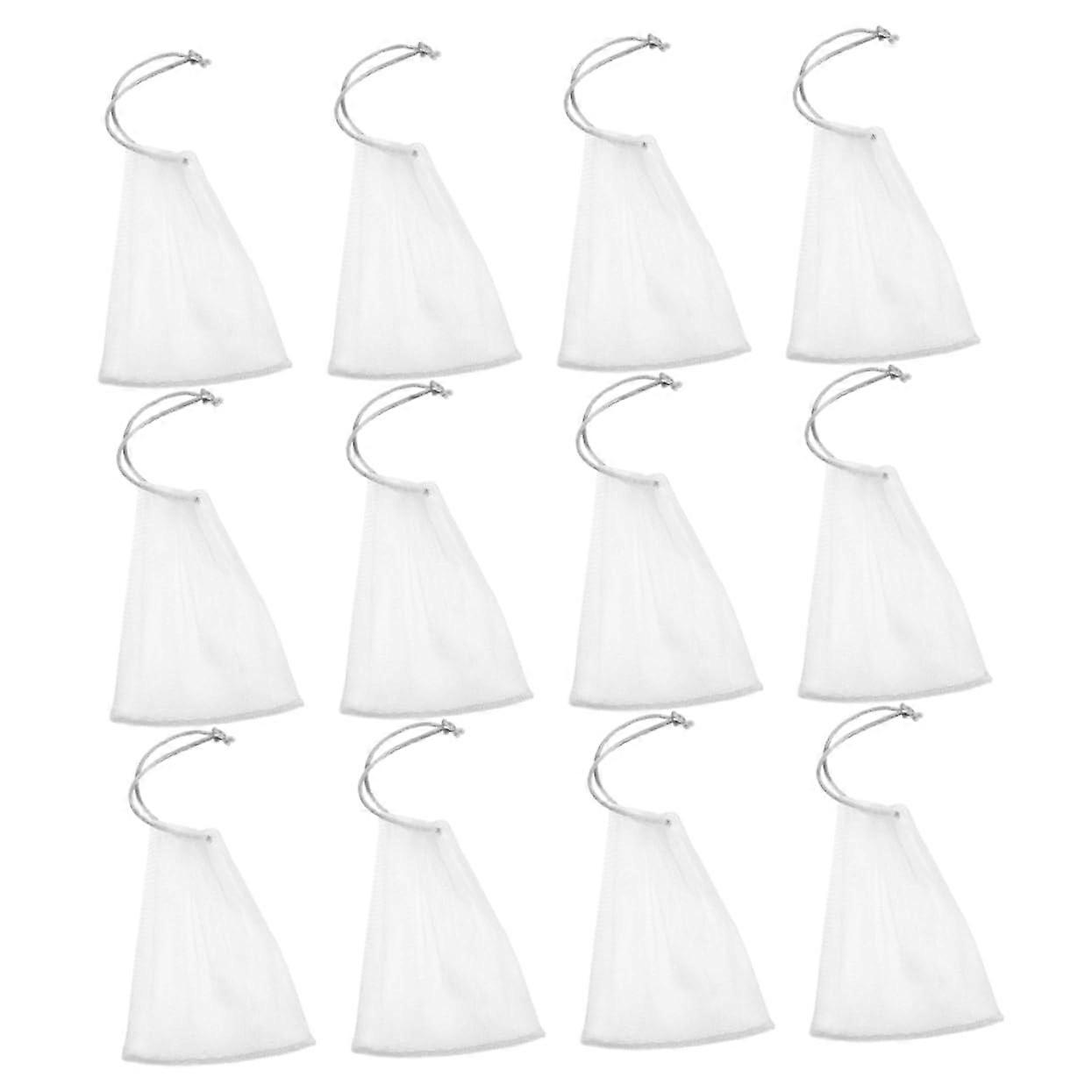 Mesh Soap Bag Set with Quick Drying Mesh and Secure Drawstring Closure for Bath and Travel Use