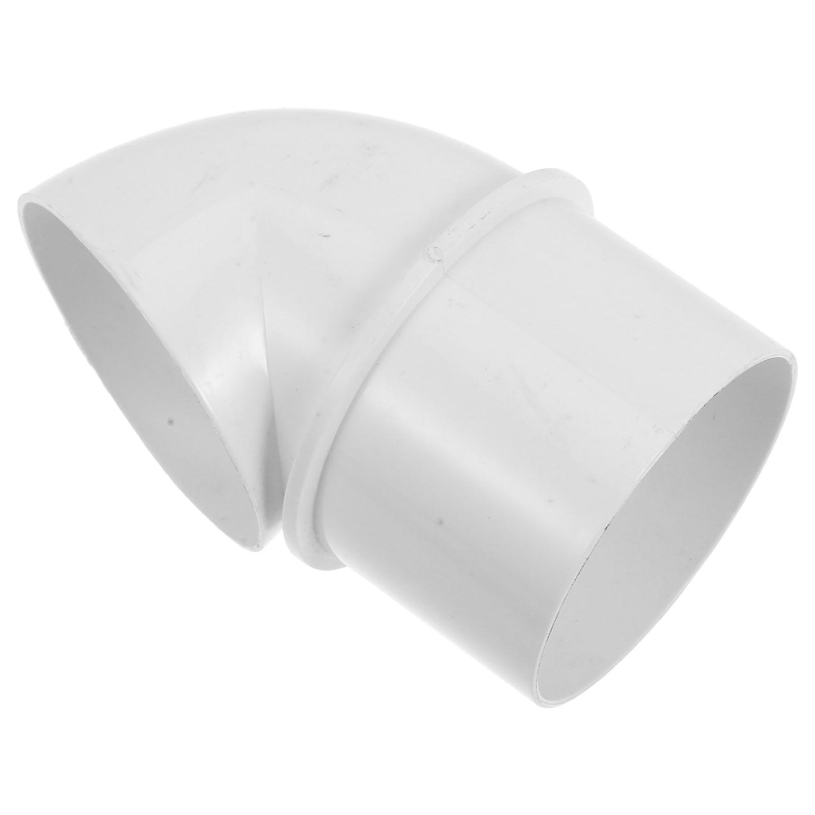 PVC Wall Vent Cap Windproof Ventilation Cover for Protection White