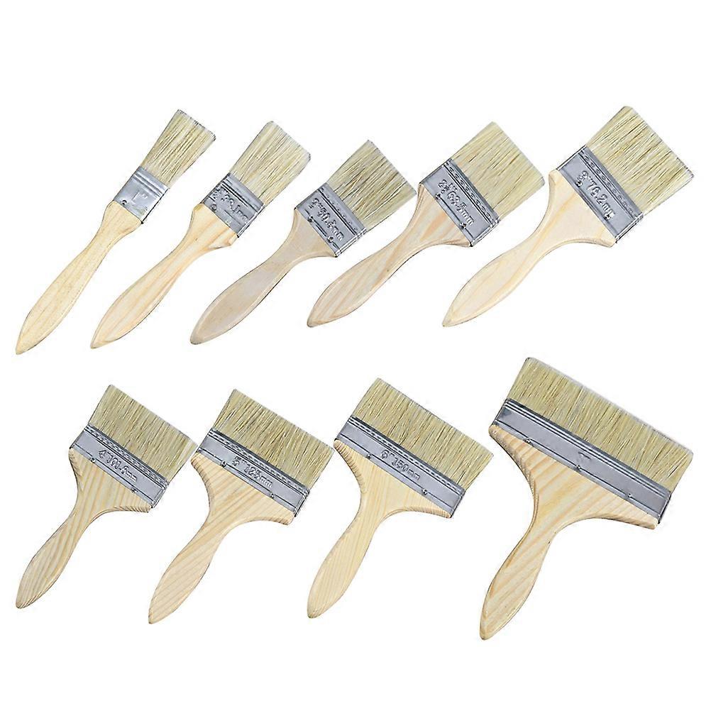 Wall Paint Brush Set Premium Bristle for Craft Projects Artists