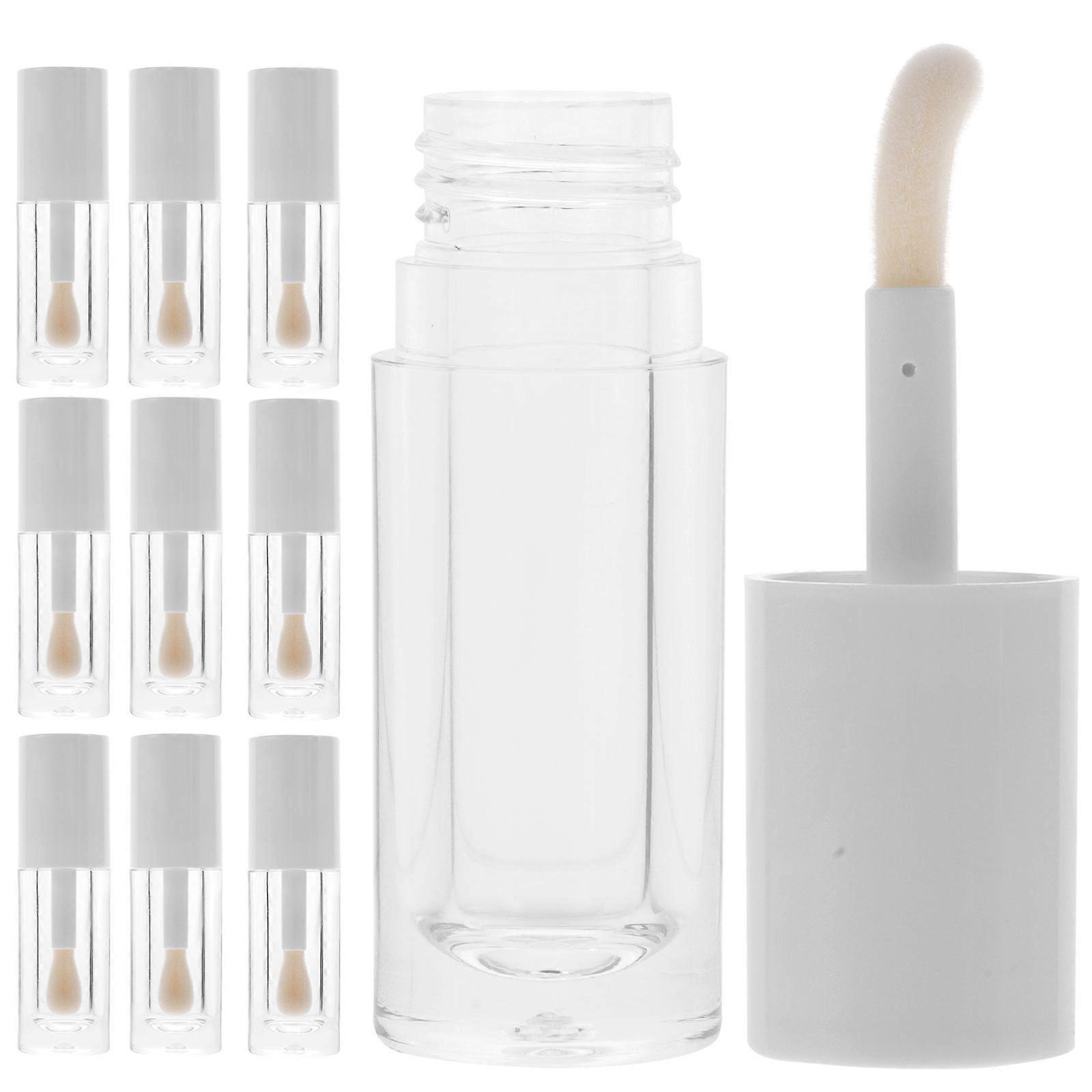 Lip Gloss Tube Empty Refillable Container for Storage Use 12Pcs White