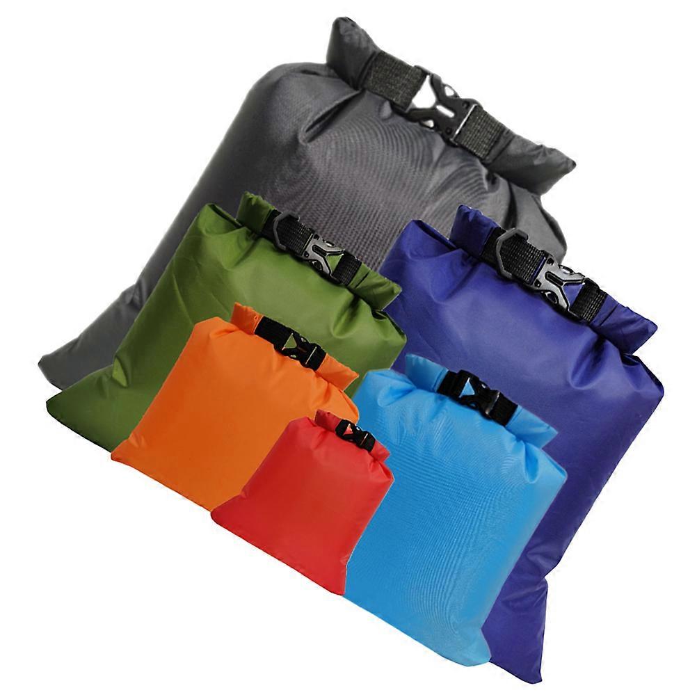 Sac étanche multifonction (lot de 6) enroulable, imperméable, idéal pour la randonnée, la pêche et la navigation de plaisance. Polyester taffetas 190T, 36 x 24 cm.