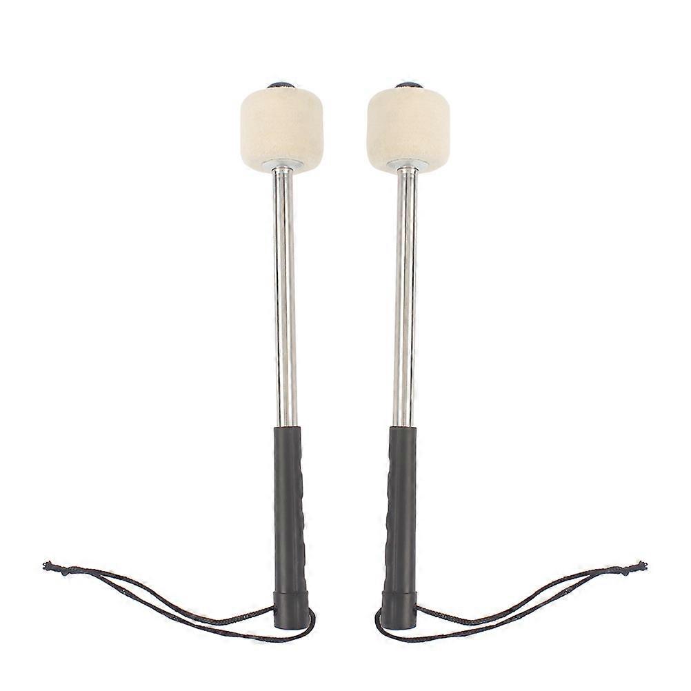 Drum Mallets Bass Drum Mallets for Music Playing 2Pcs Wool Felt Head