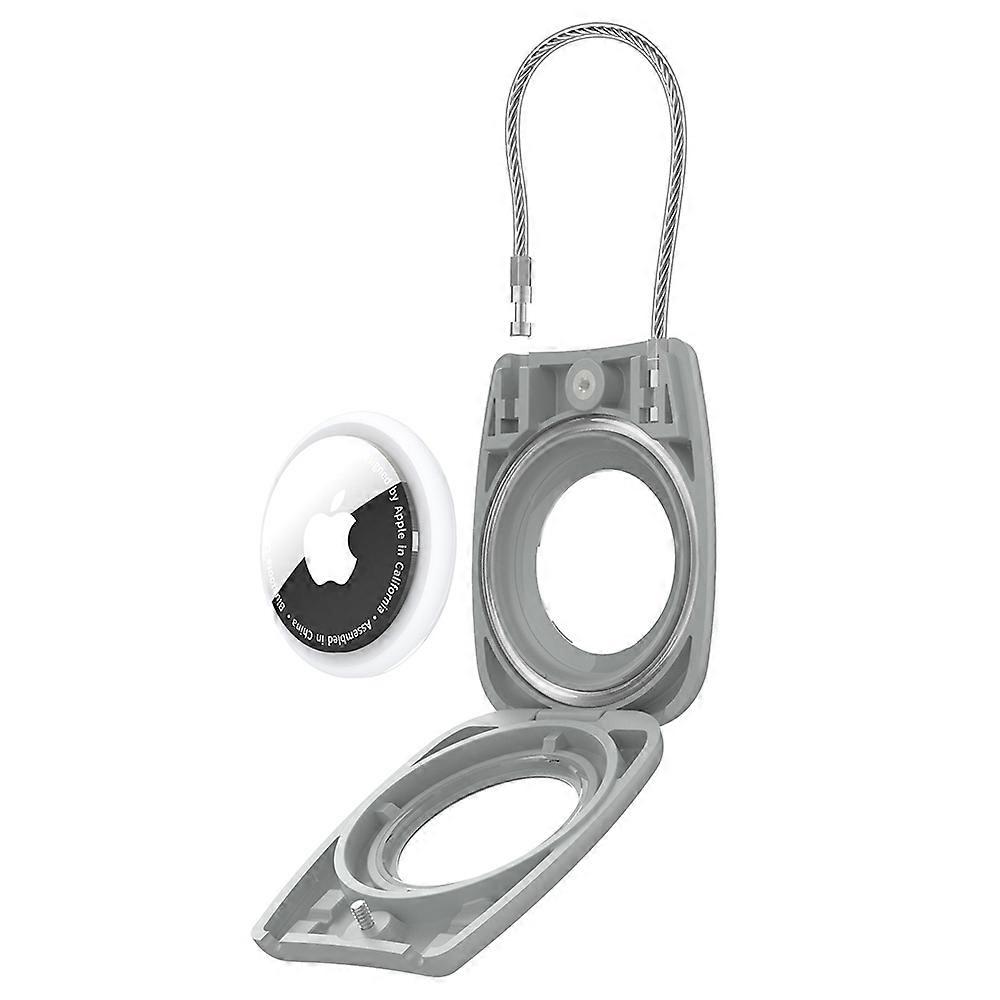 Waterproof Hard PC Protective Case for AirTag Bluetooth-compatible Tracker with Wire Cable