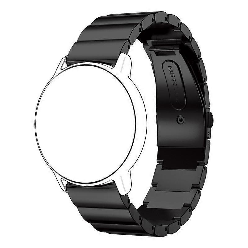 20mm Stainless Steel Solid Chain Watch Strap Replacement with Folding Clasp for Huawei Watch 2