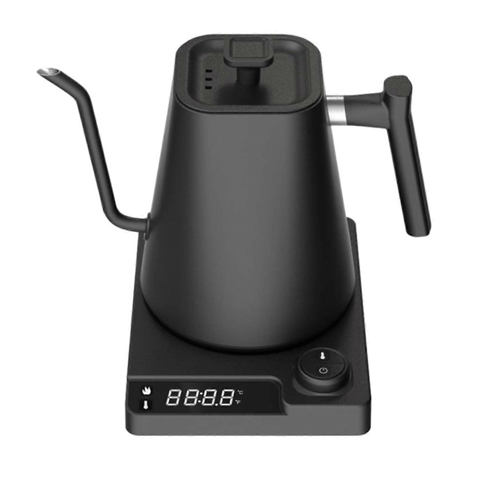 Electric Gooseneck Kettle 1L 1200W Rapid Heating with Precise Temperature Control for Coffee