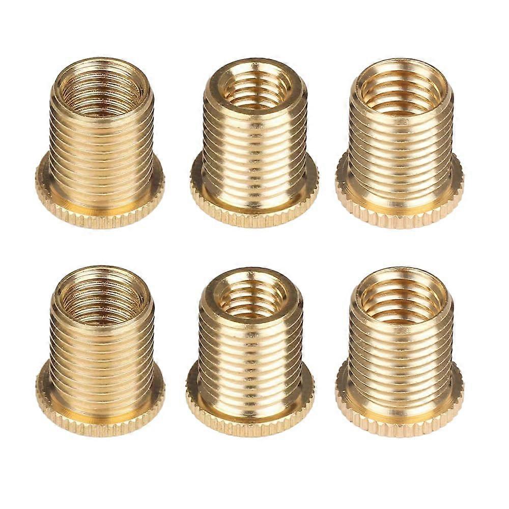 Universal Shift Knob Thread Adapter Set M8 M10 Brass for Manual Gear Shifters 6PCS