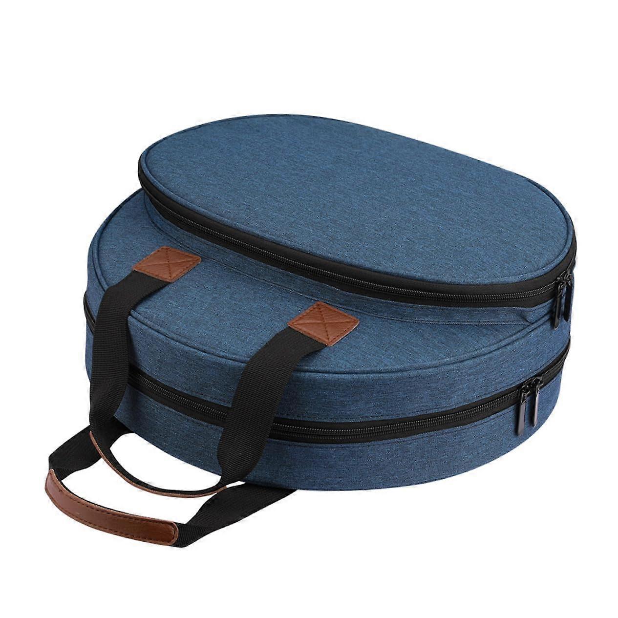 Large Capacity Embroidery Storage Bag with Multiple Pockets and Tool Holders for Cross Stitch