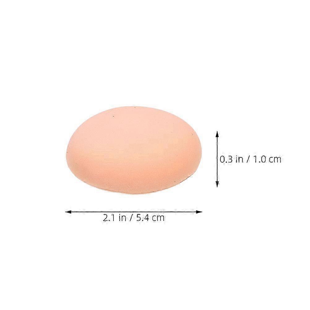 6pcs Compact Round Makeup Sponges for Smooth Even Foundation Application Soft Supple Pads