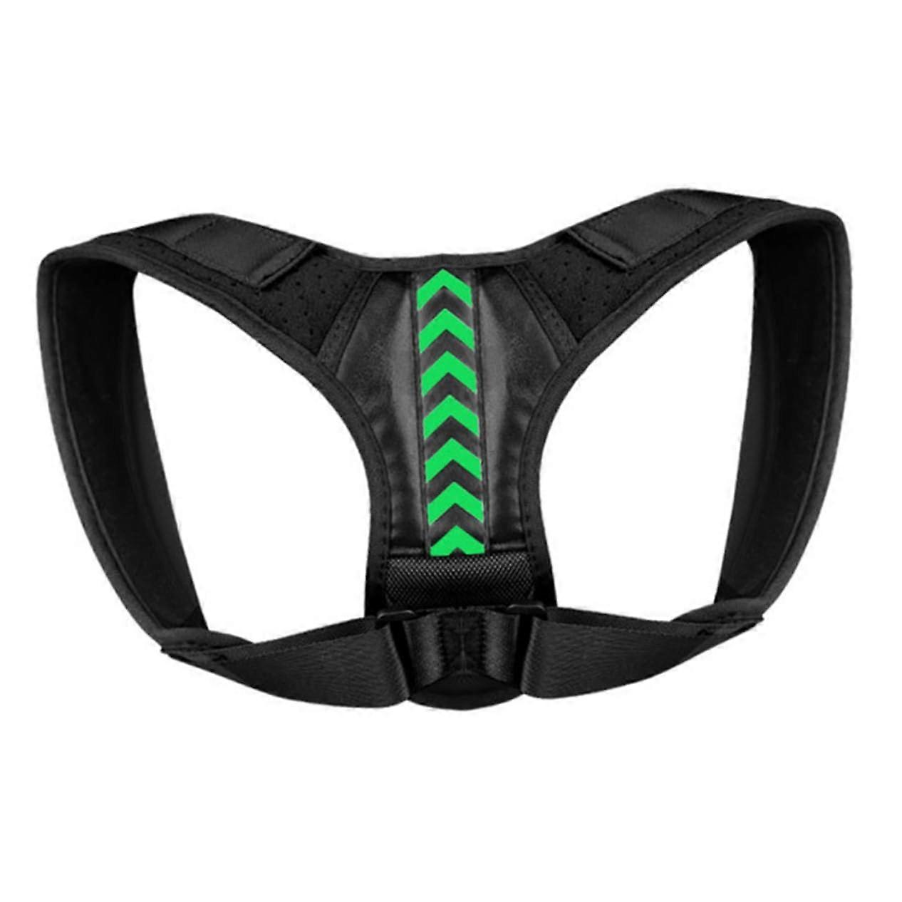 Posture Corrector for Men with Adjustable Back Support Brace and Upper Shoulder Alignment Strap