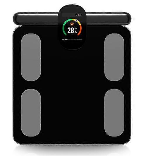 Body Composition Scale with DualFrequency 8 Electrodes, Large TFT Display and Rechargeable Battery