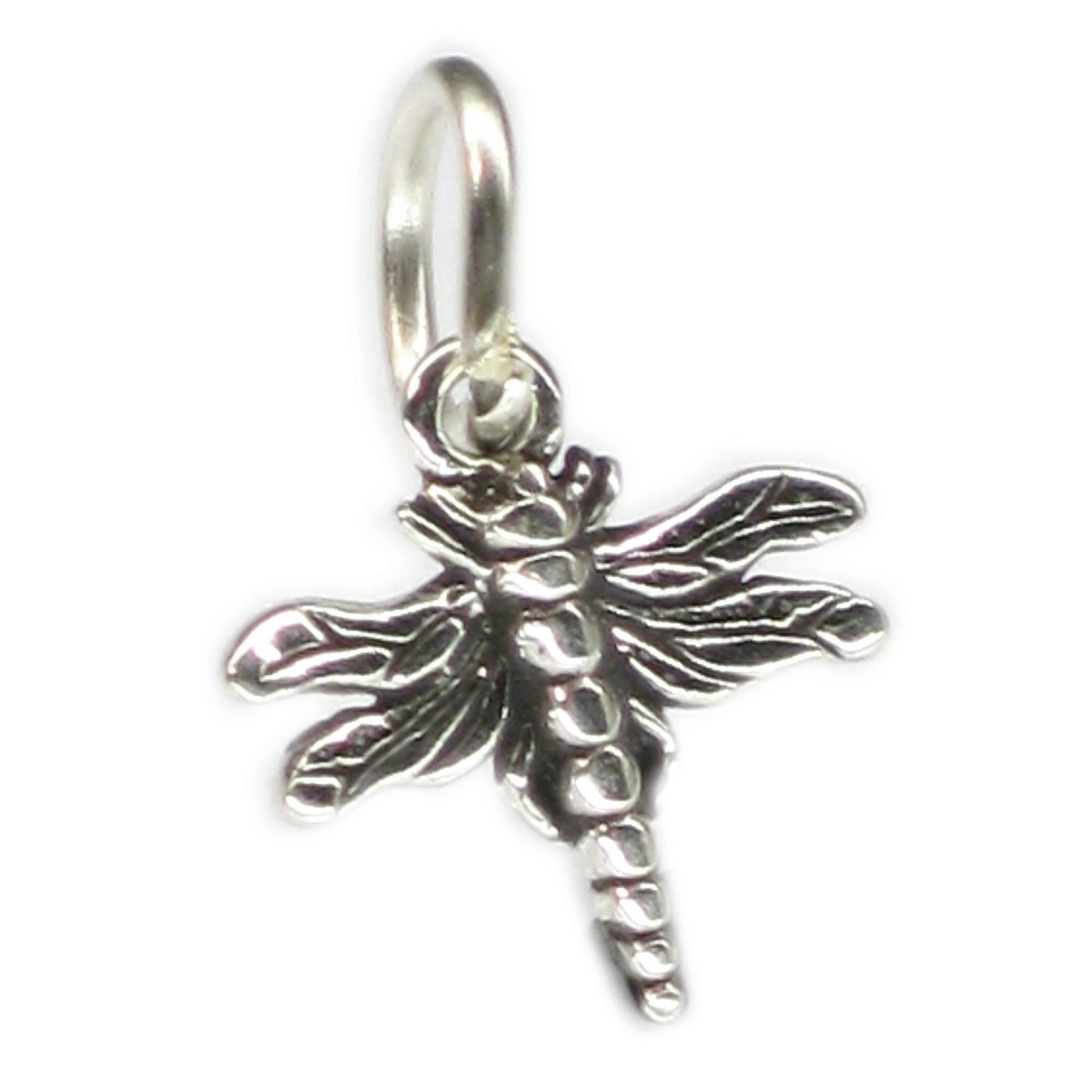 Dragonfly Tiny sterling silver charm .925 x 1 Dragon Fly Dragonflies
