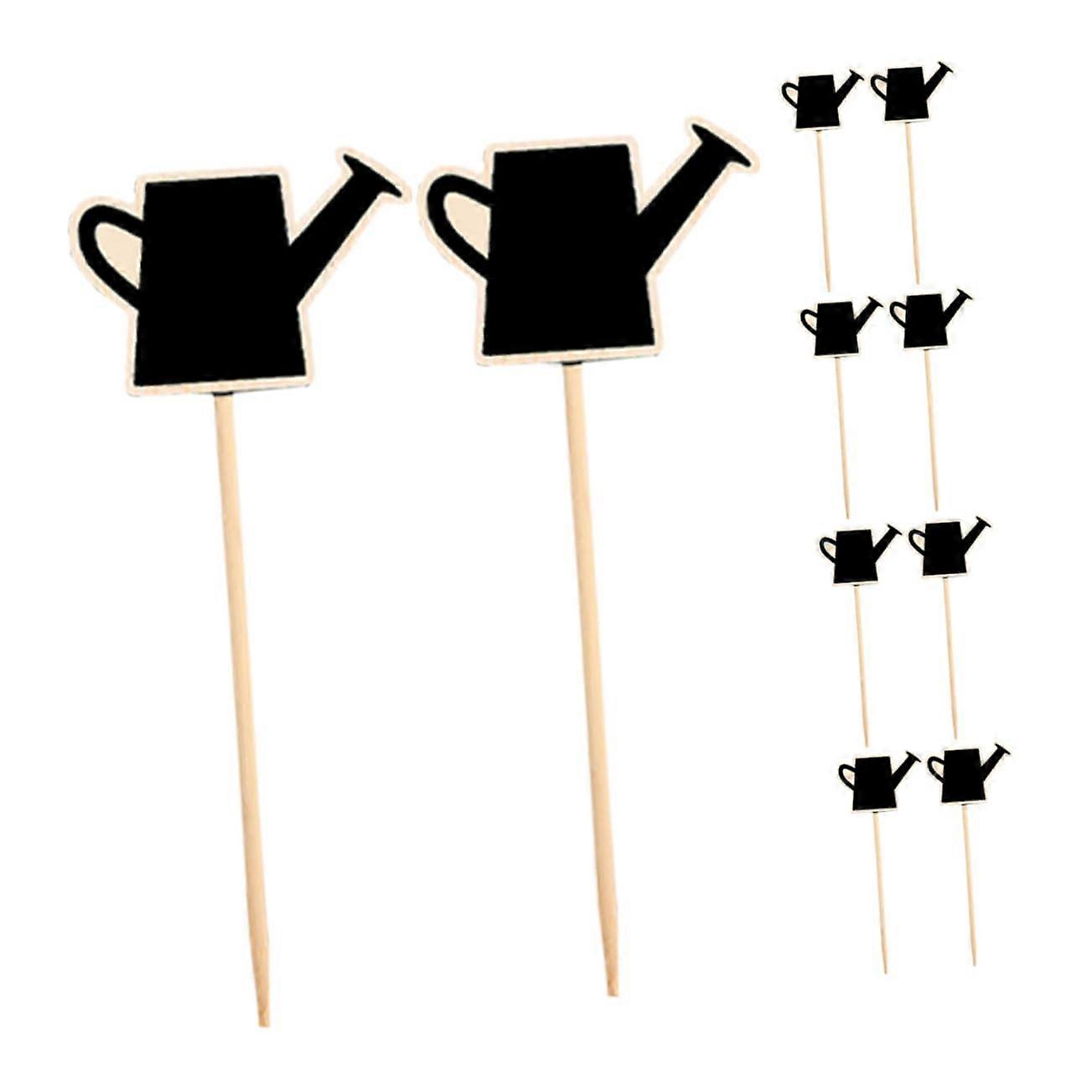 10pcs Mini Chalkboard Signs Waterproof Kettle Shape Labels for Buffet Kitchen and Office