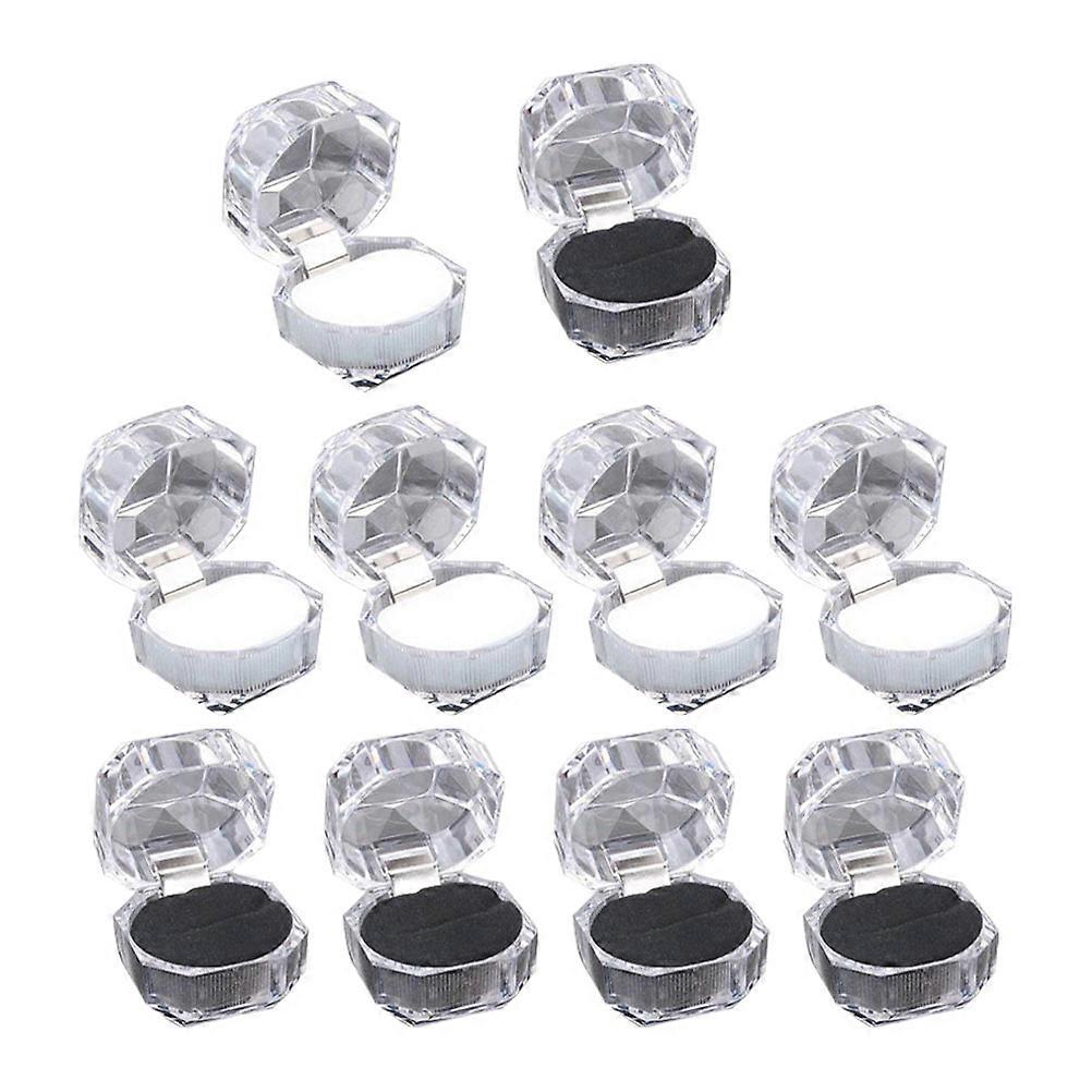 Proposal Ring Case with Transparent Organizer 20Pcs Ring Box