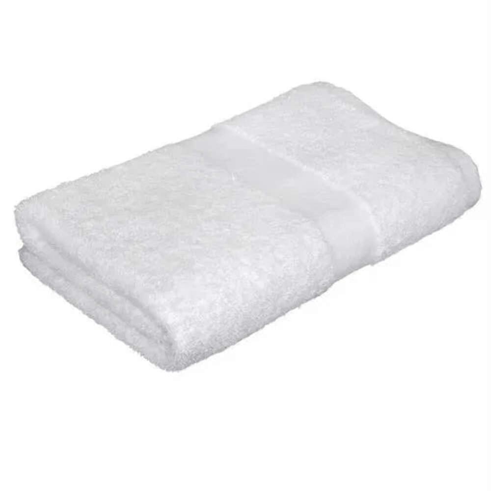 Cotton Blend Bath Towels 20x40 Soft Absorbent 6 Pack with Elegant Border Design