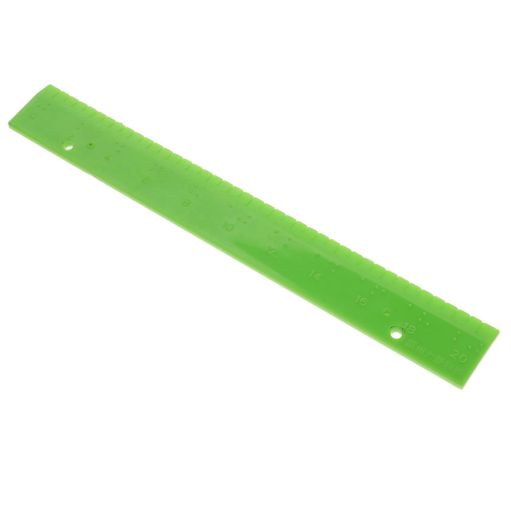 Braille Measuring Ruler with Tactile Markings Precision Tool for Blind Students Classroom Workshop
