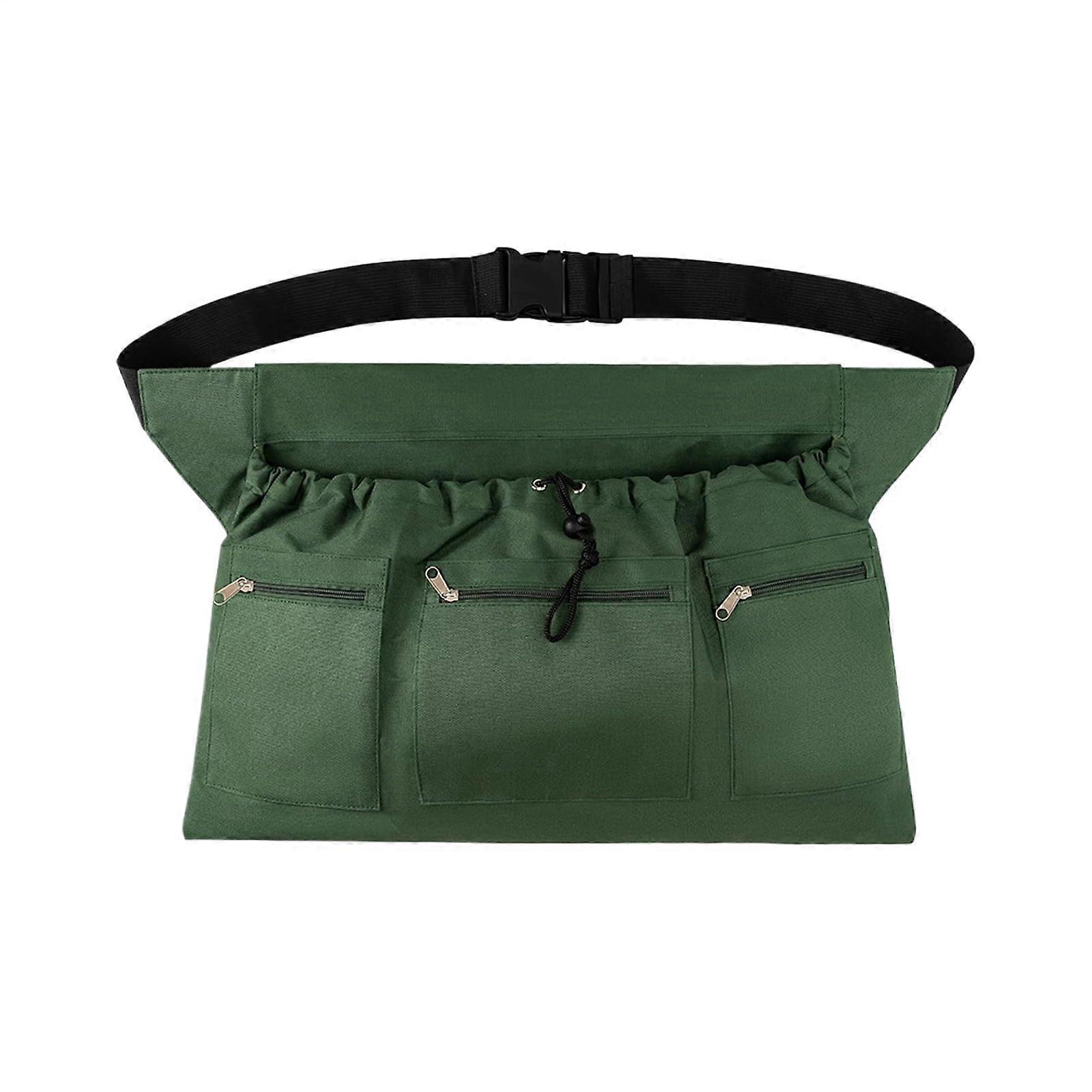 Waterproof Gardening Apron with MultiPocket Storage and Adjustable Straps for Tools and Harvest