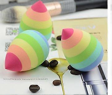 Makeup Sponge Rainbow Color for Liquid Cream Powder Foundation Seamless Blending