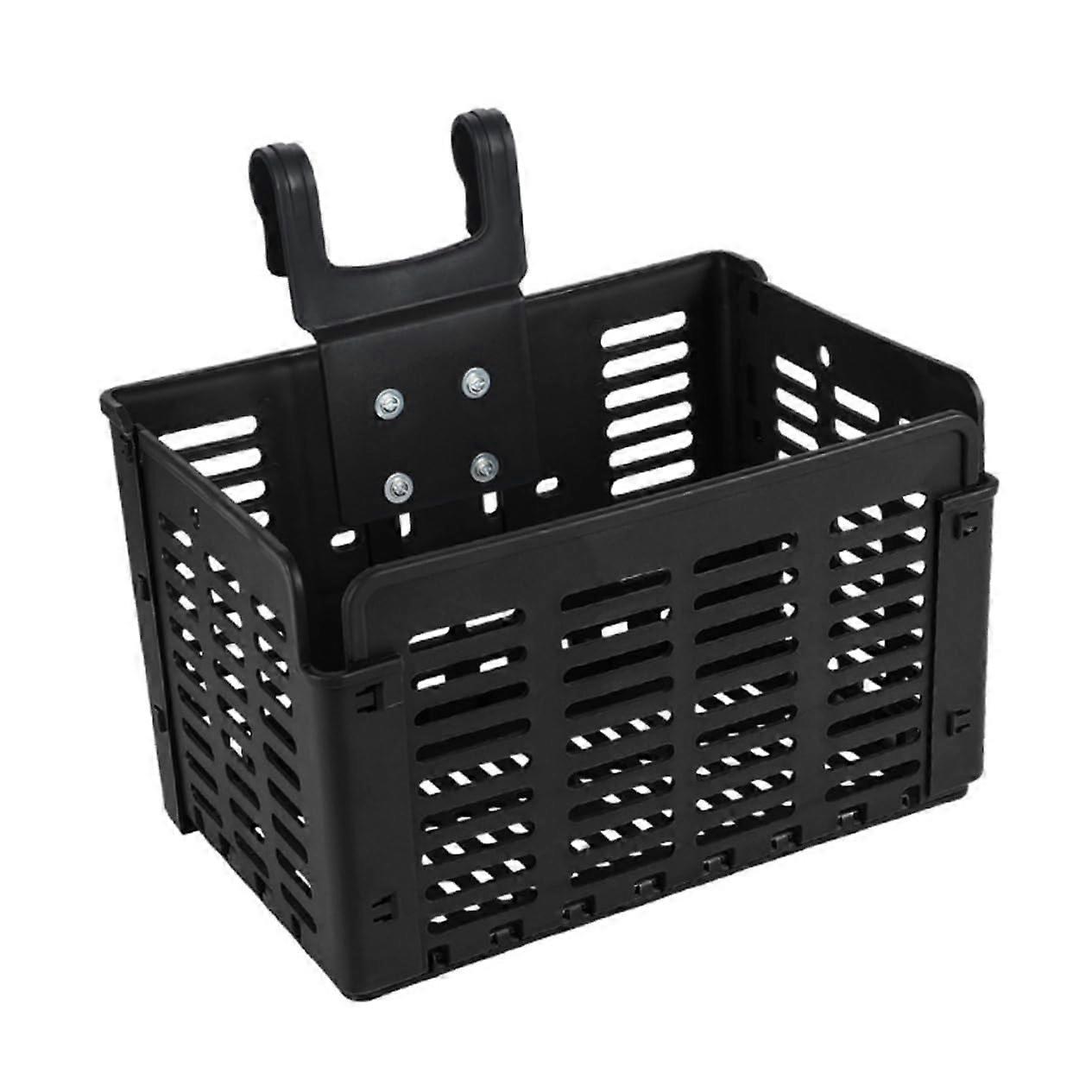 Bike Basket Detachable Foldable Wire Mesh Rustproof Lightweight for Cycling and Commuting