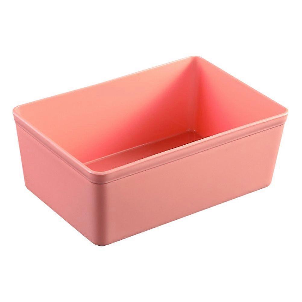 Plastic Box Rectangular Makeup Storage Box Tabletop Multi-functional Jewelry Organizer