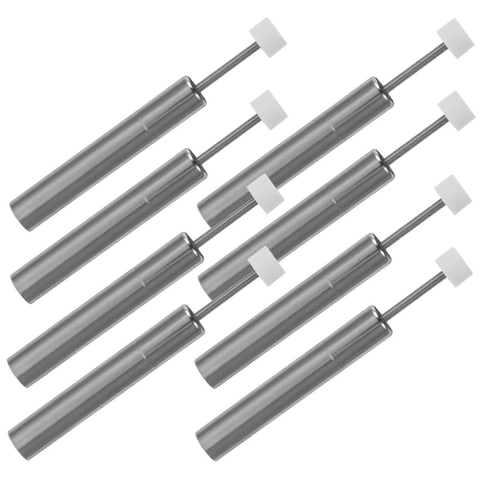 Silver Metal Trash Can Damper for Soft Closing Mechanism 8Pcs Set