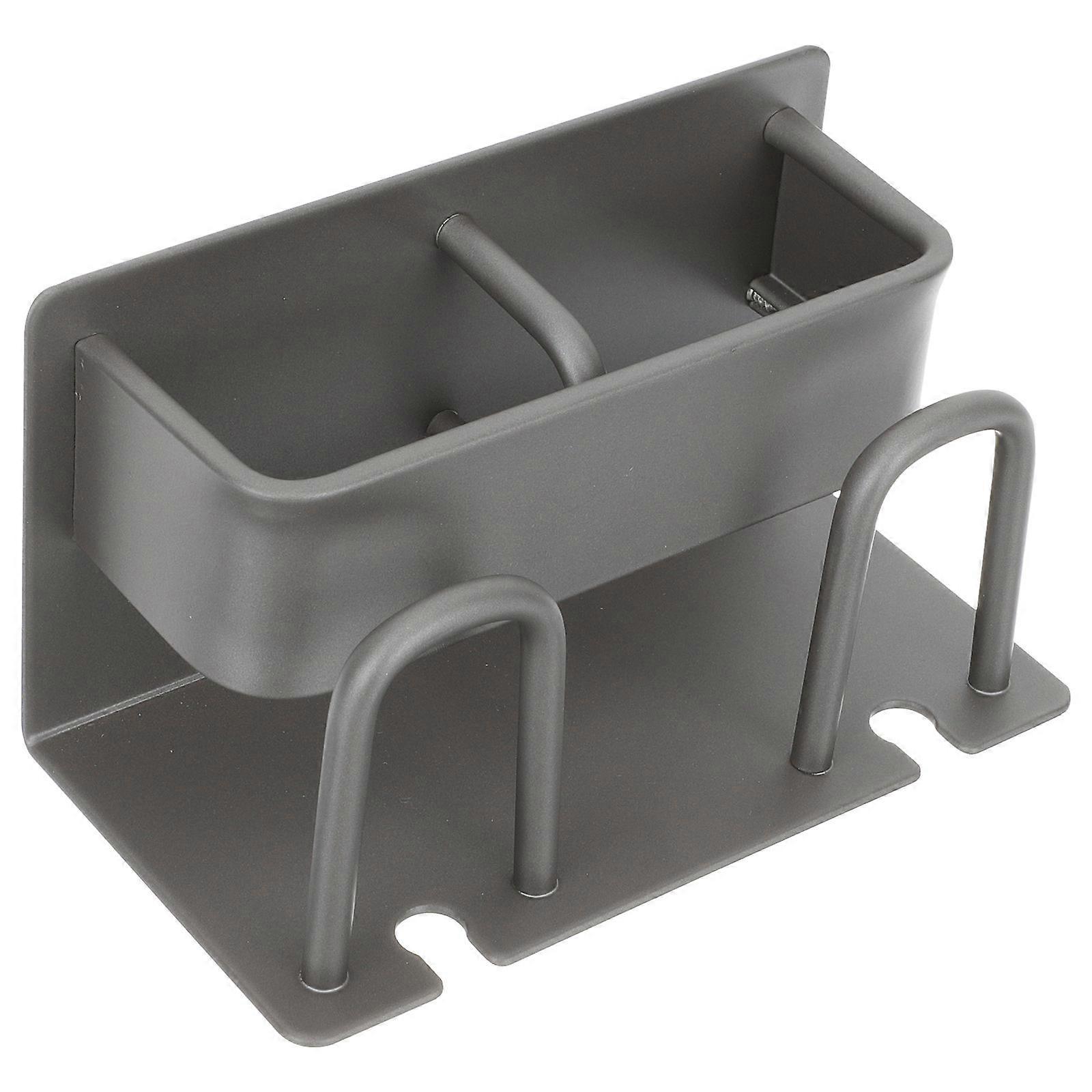 Grey Multi-Functional Bathroom Storage Rack Toothbrush Holder for
