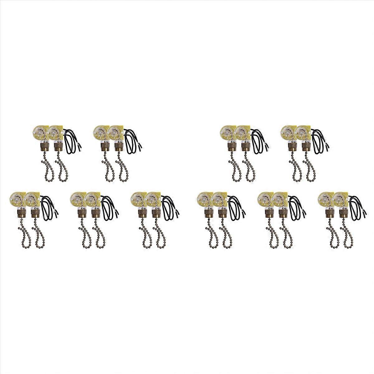 Ceiling Fan Light Switch ZE-109 Two-Wire Light Switch with Pull Cords for Ceiling Light Fans Lamps 2