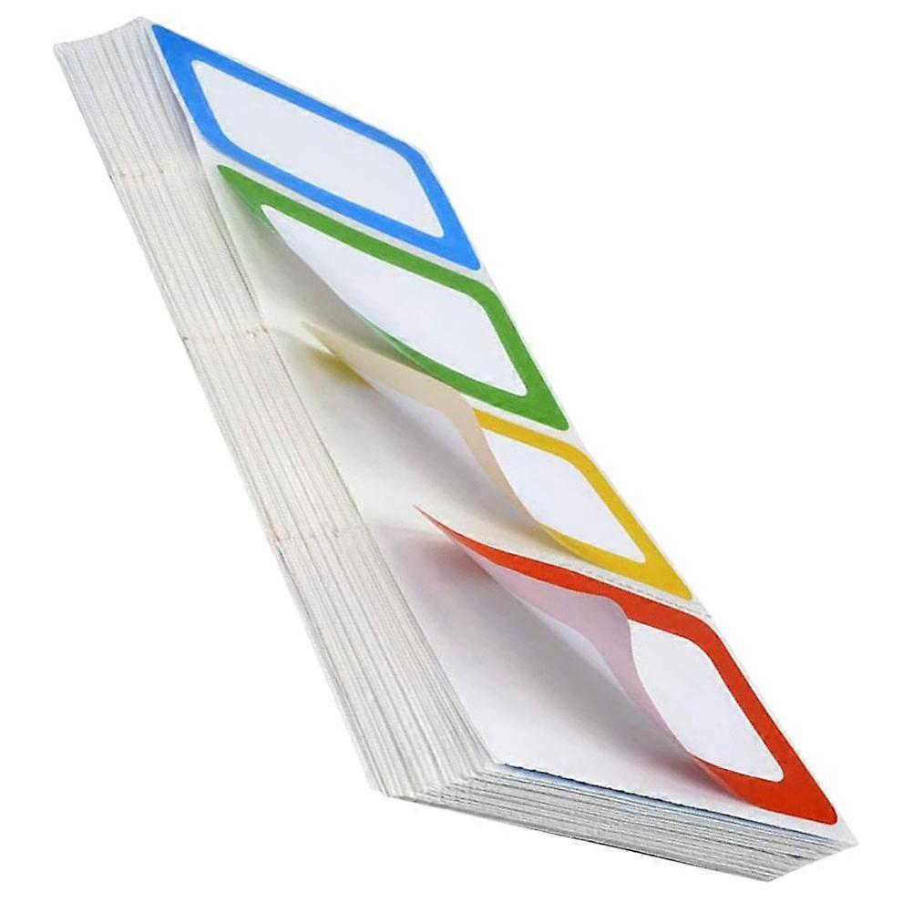 Name Tags Stickers Writable Self-Adhesive Labels 200Pcs Multi