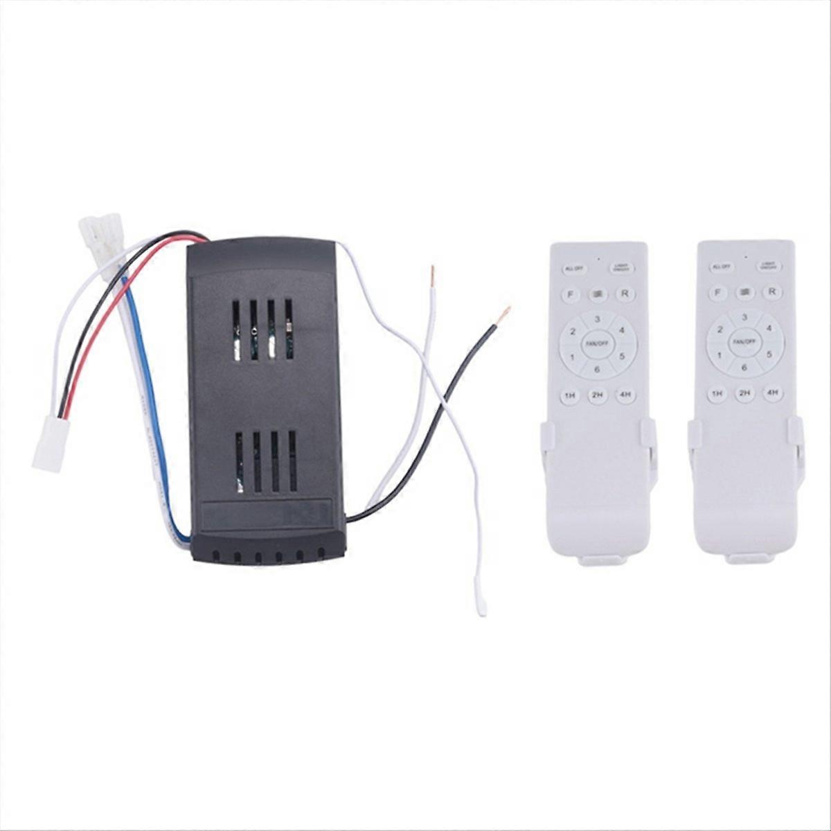 Universal Ceiling Fan Remote Control Kit 30W 6Speed Timing Function Replacement Remote for DC Ceiling Fans & Lights