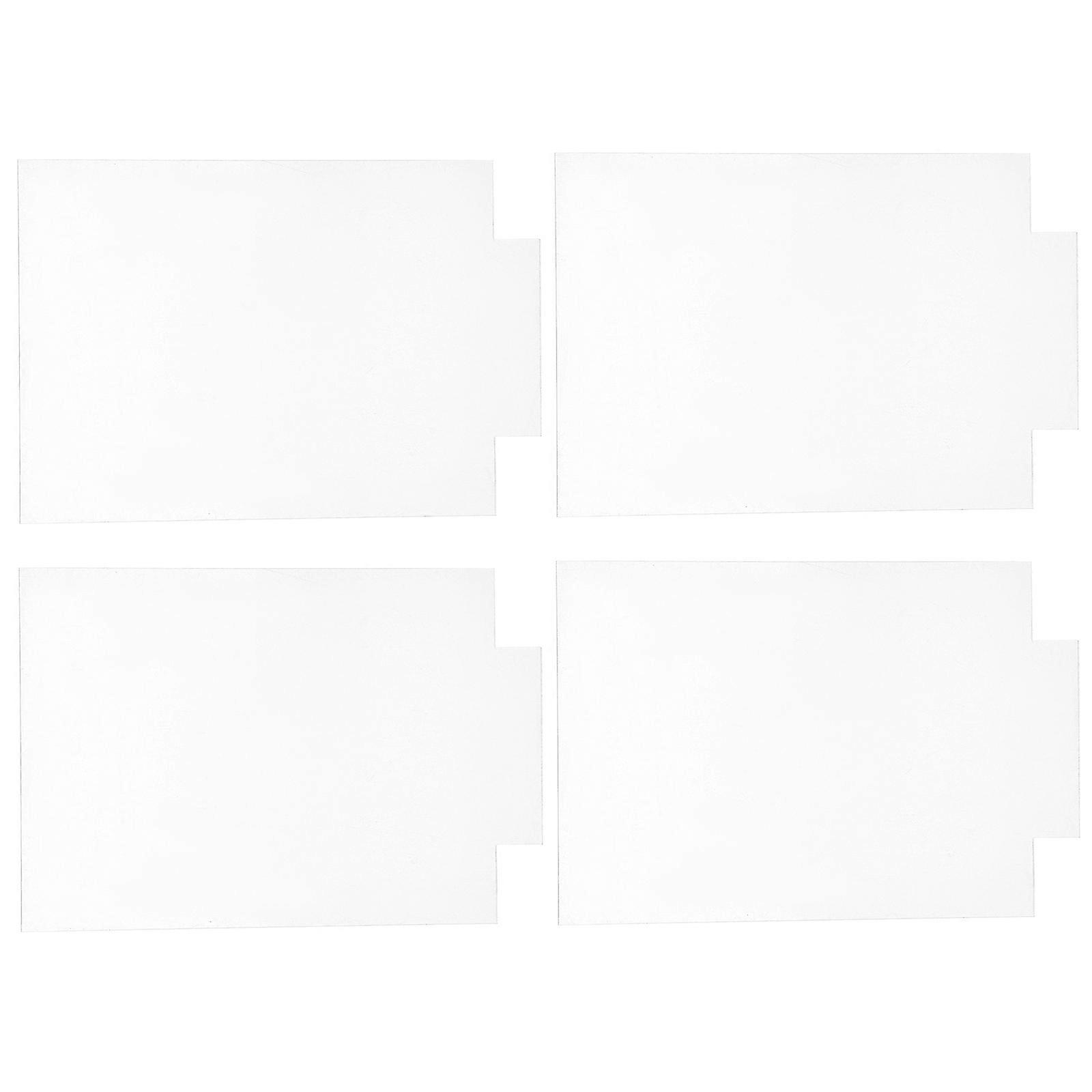 16Pcs Transparent Acrylic LED Message Board Use