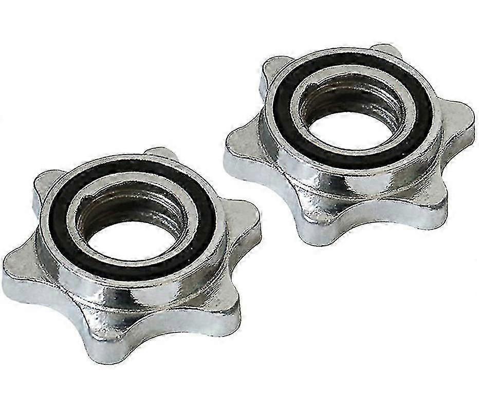 2 Pieces Standard Star Locks 25 Mm For Dumbbell Bars
