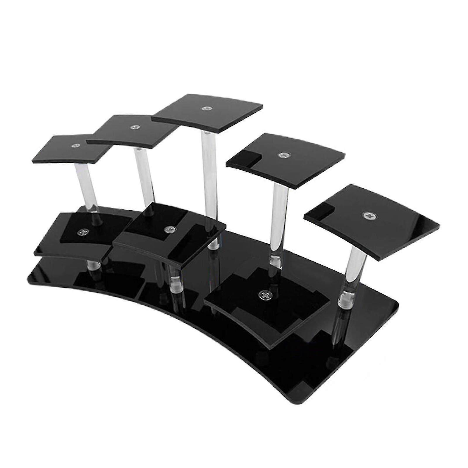 8-Layer Acrylic Riser Display Shelf Durable for Action Figure Perfumes