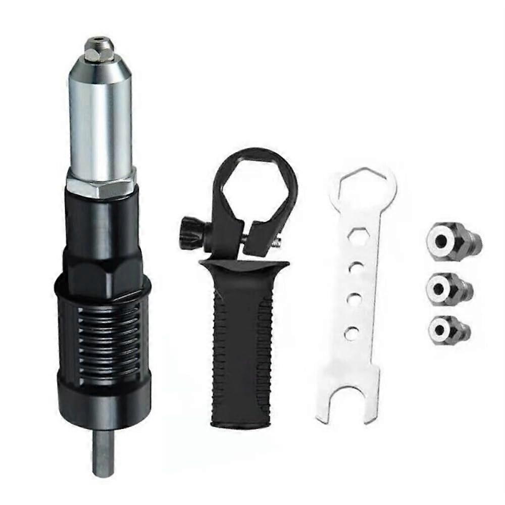 Electric Rivet Nut Gun Adapter Cordless Power Drill Tool Kit