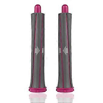Kit com 2 acessórios de reposição de 3 cm (1,2 polegadas) para modelador de cachos Airwrap HS01 HS05, modelador de cachos mais longo para secador de cabelo, vermelho rosado