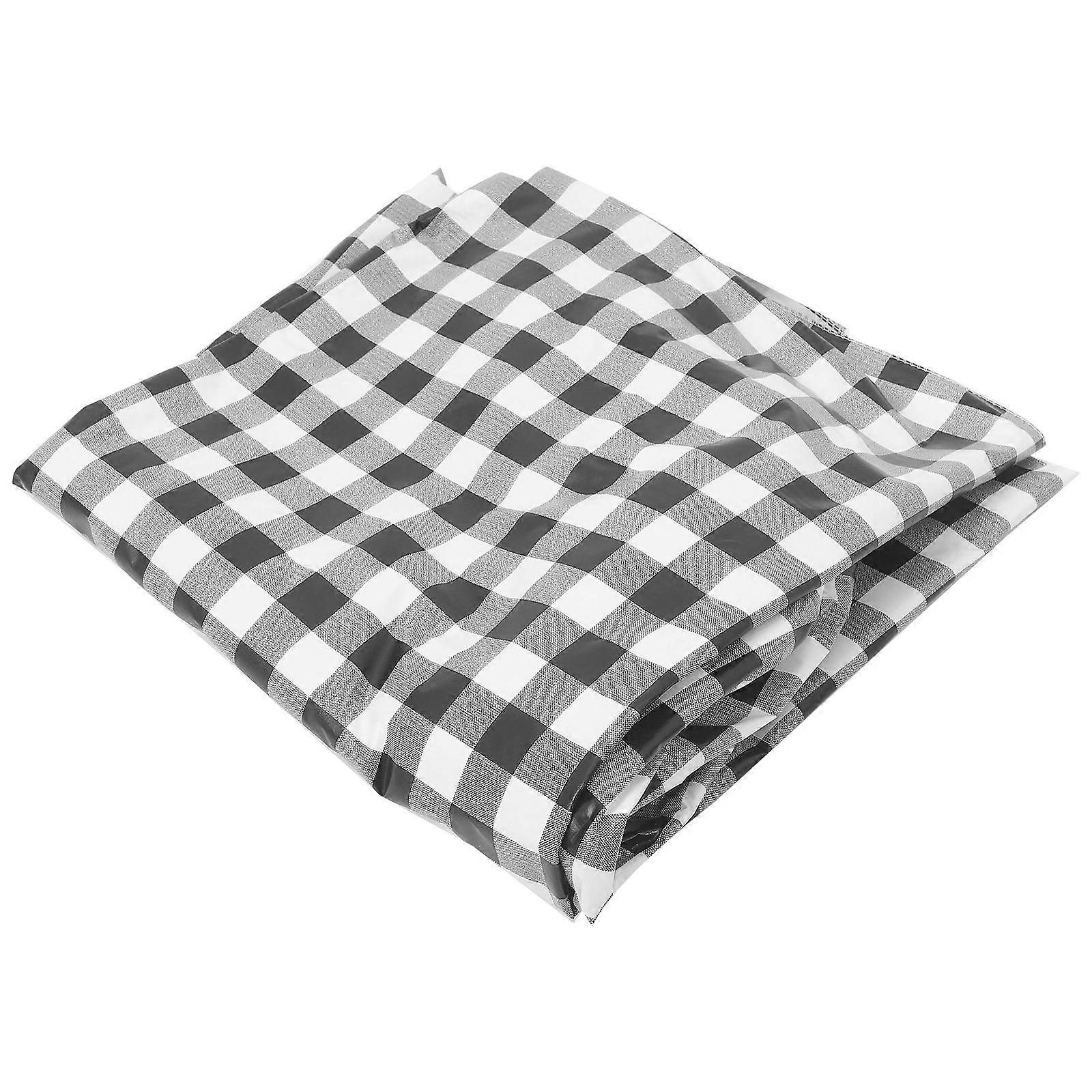 2Pcs Elastic Tablecloth Table Cover with Flannel for Camping Usage